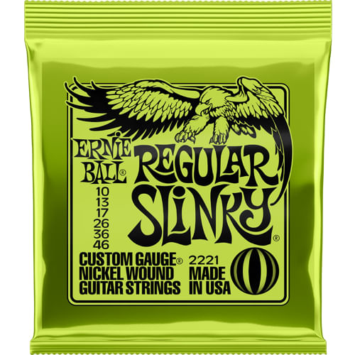 ERNIE BALL REGULAR SLINKY 2221 STRINGS 10-46 | Jack's On Queen