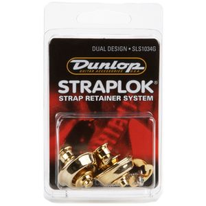 Dunlop Straplok System - Dual Gold SLS1034G | Jack's On Queen