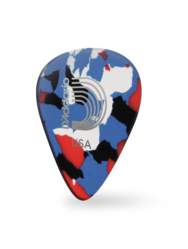 D'Addario PICK, MULTI-COLOR Medium Gauge (.70mm), 10-Pack (1CMC4-10) | Jack's On Queen