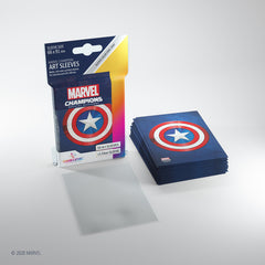 Marvel Champions sleeves: Captain America (50+1 ct) | Jack's On Queen