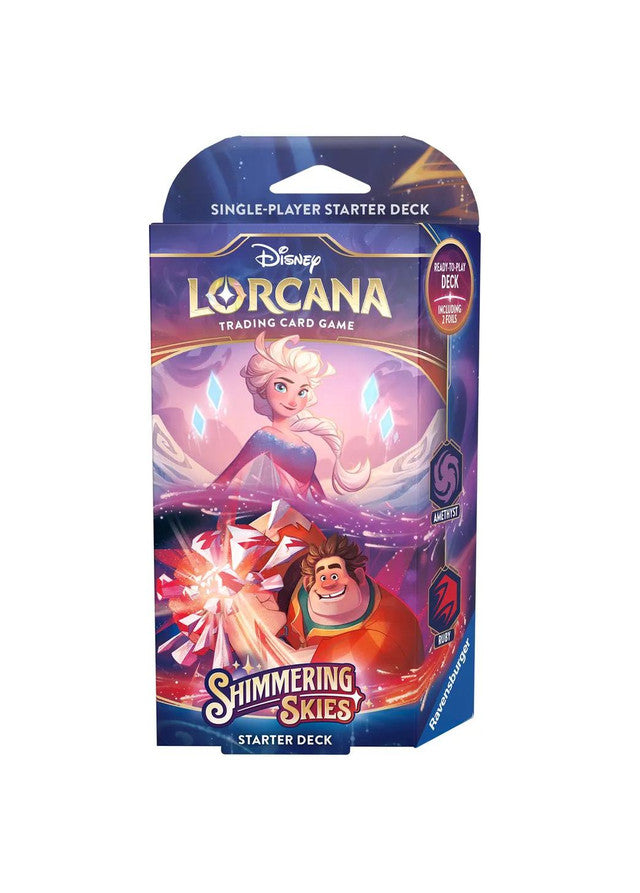 DISNEY LORCANA SHIMMERING SKIES STARTER DECK (AMETHYST RUBY) | Jack's On Queen