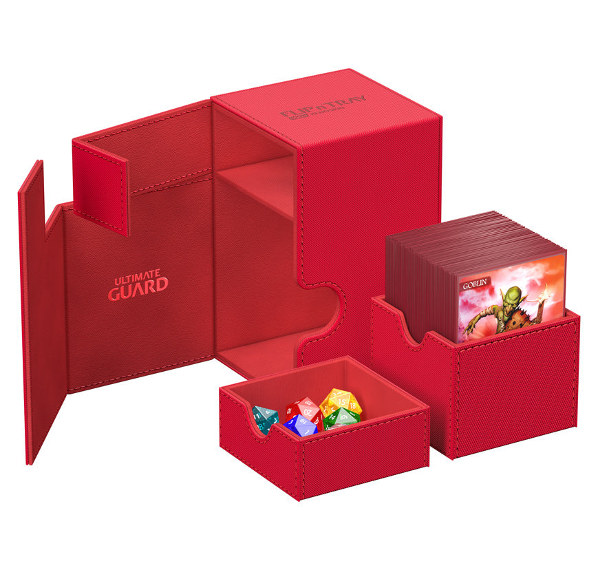 UG FLIP N TRAY DECK CASE MONOCOLOR RED 100+ | Jack's On Queen