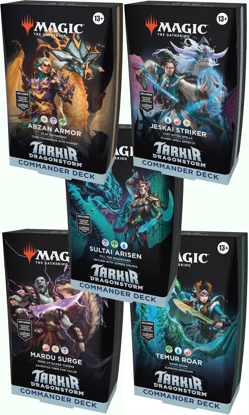 Tarkir Dragonstorm Commander Decks - All five decks! | Jack's On Queen