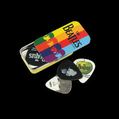 D'Addario  THE BEATLES GUITAR PICK TINS Stripes - Medium Gauge (.70mm), 15-Pack | Jack's On Queen