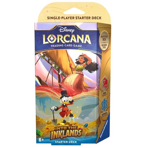Disney Lorcana Into the Inklands Starter Deck - Plenty of Pluck (Ruby/Sapphire) | Jack's On Queen