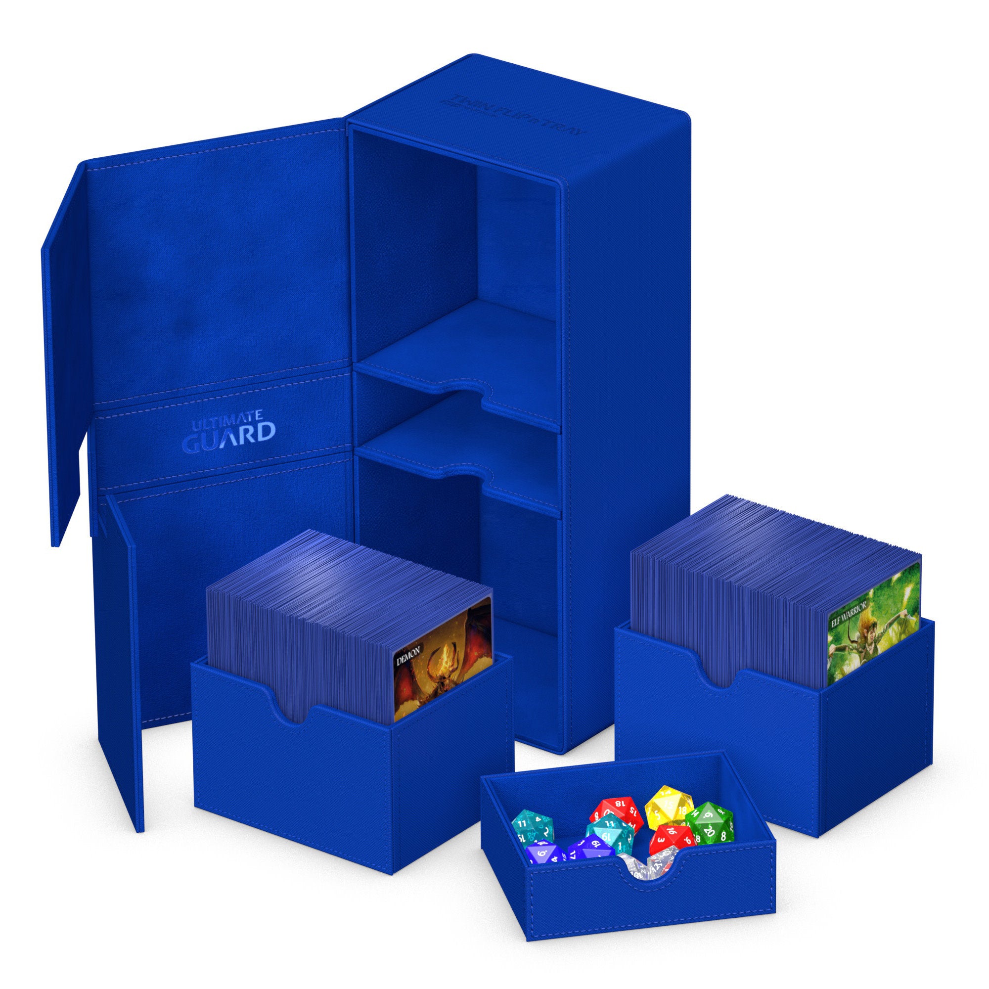 UG FLIP N TRAY DECK CASE MONOCOLOR BLUE 100+ | Jack's On Queen