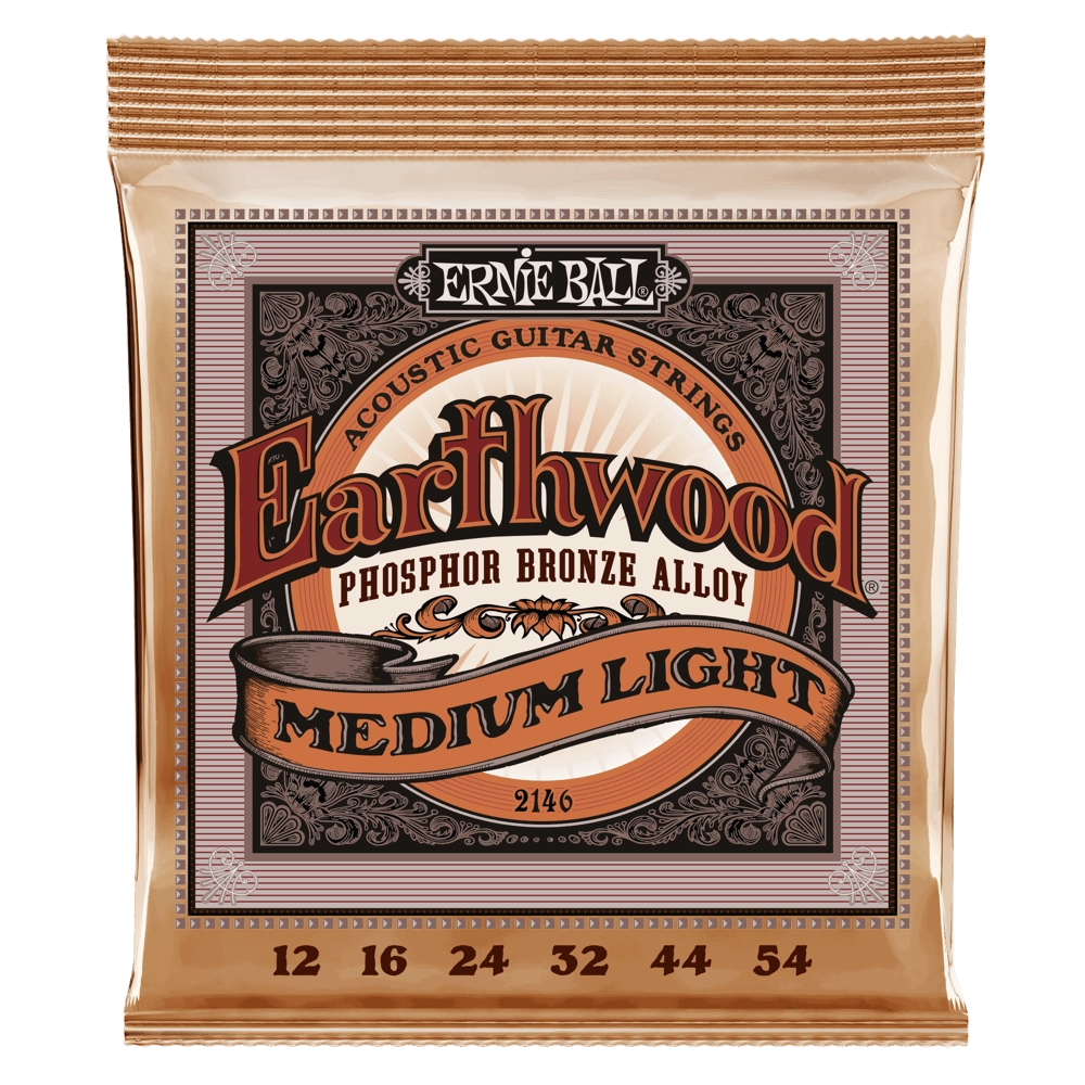 ERNIE BALL EARTHWOOD 2146 PHOS MED/LIGHT 12-54 | Jack's On Queen
