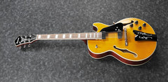 Ibanez GB10EM - George Benson Signature Hollow Body Electric Guitar - Antique Amber | Jack's On Queen