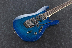 IBANEZ S670QM SPB Sapphire Blue - Electric Guitar | Jack's On Queen