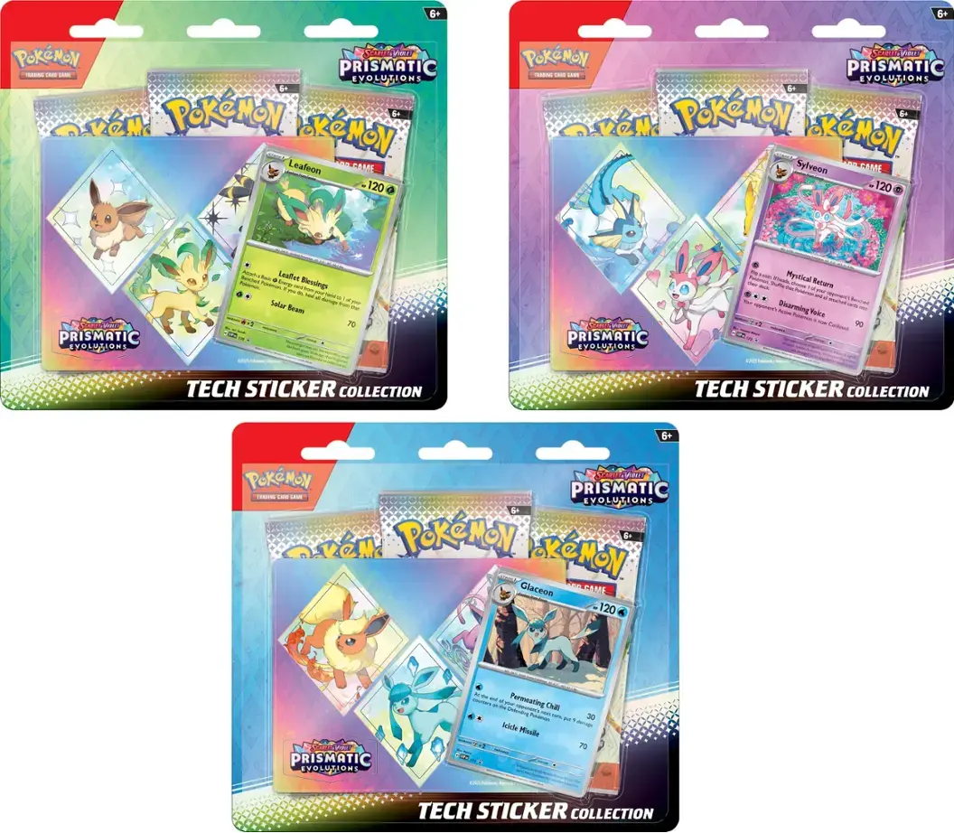 POKEMON SV8.5 PRISMATIC EVOLUTIONS TECH STICKER COLLECTION -Sylveon | Jack's On Queen