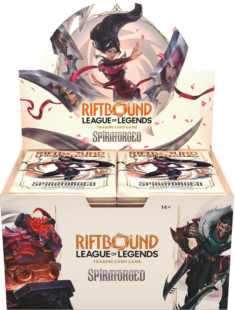 RIFTBOUND LEAGUE OF LEGENDS TCG SPIRITFORGED BOOSTER BOX DISPLAY