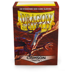 Dragon Shield Standard Matte Crimson ‘Logi’ – (100ct) | Jack's On Queen