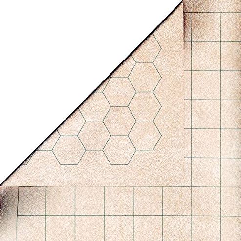 BATTLEMAT 1" RVRSBLE SQUARE/HEX 26"x 23½"(66x60cm) | Jack's On Queen
