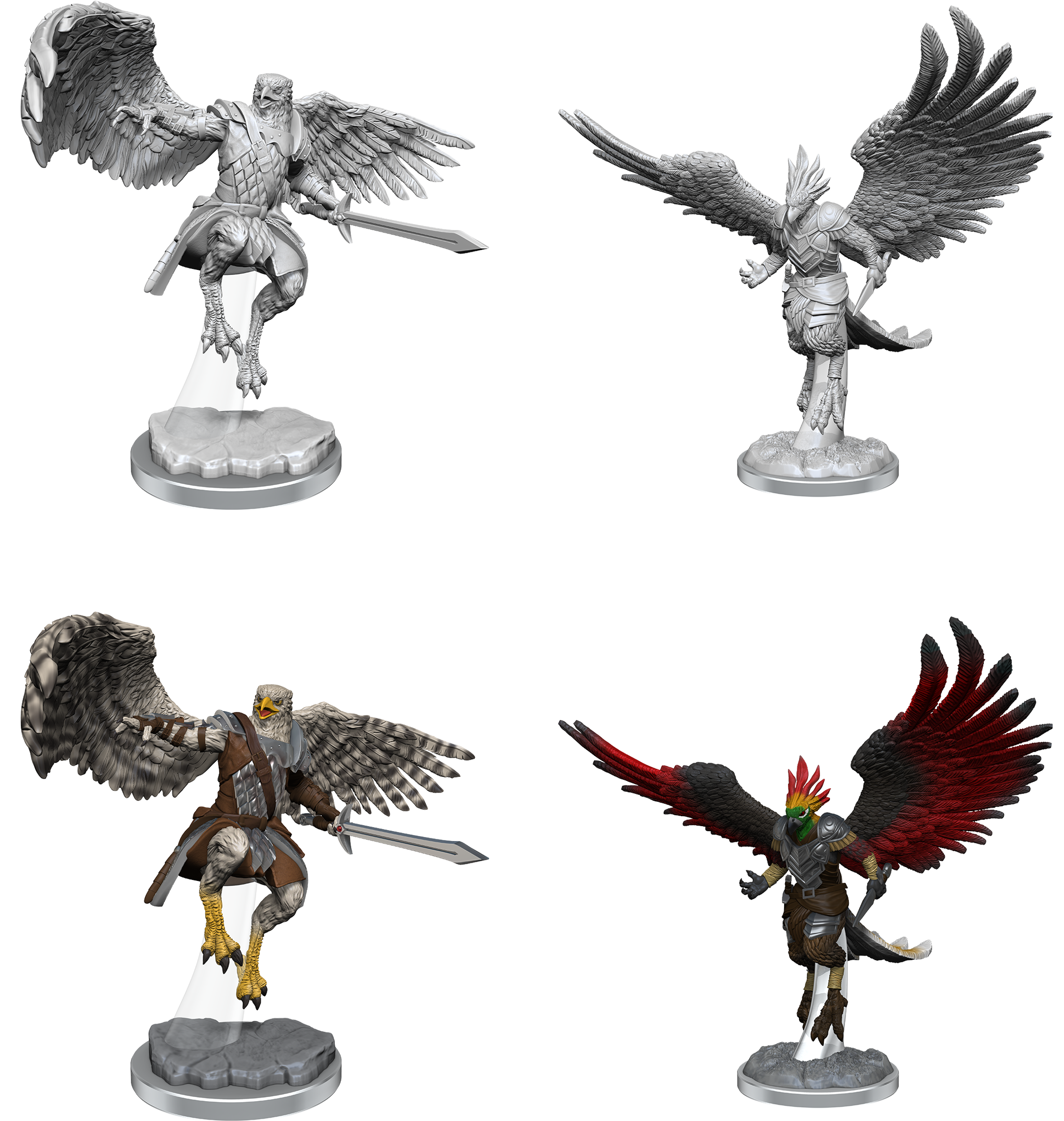 DND UNPAINTED MINIS WV18 AARAKOCRA PALADINS | Jack's On Queen