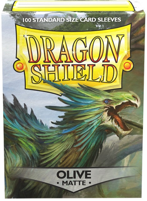 DRAGON SHIELD SLEEVES MATTE OLIVE 100CT | Jack's On Queen