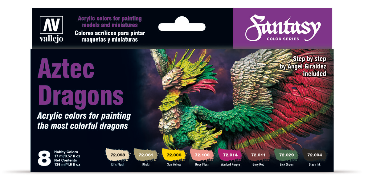 VALLEJO: FANTASY COLOR SERIES AZTEC DRAGONS | Jack's On Queen