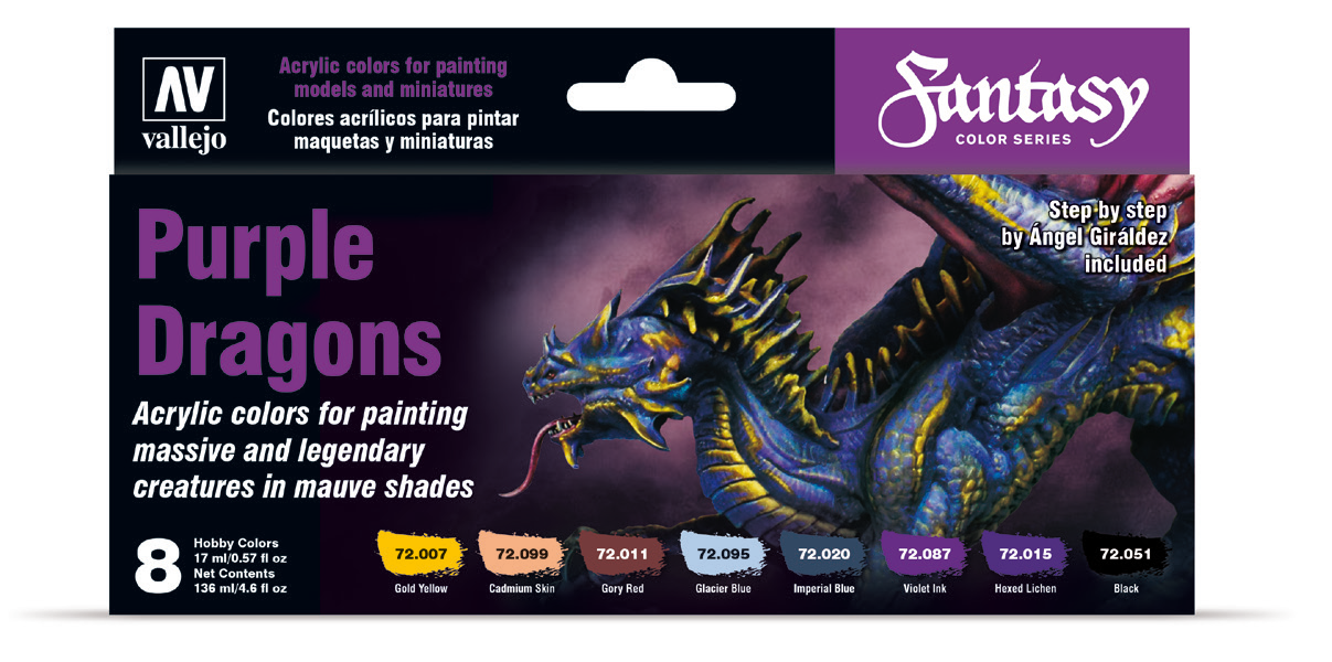 VALLEJO: FANTASY COLOR SERIES PURPLE DRAGONS | Jack's On Queen