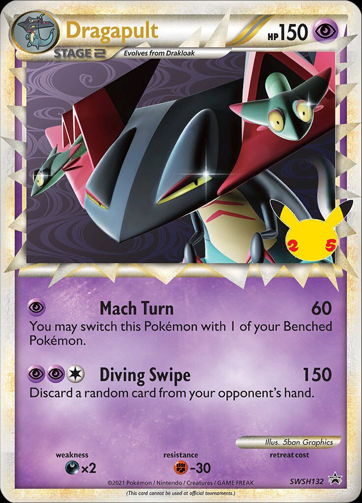 Dragapult (SWSH132) (Celebrations) [Sword & Shield: Black Star Promos] | Jack's On Queen