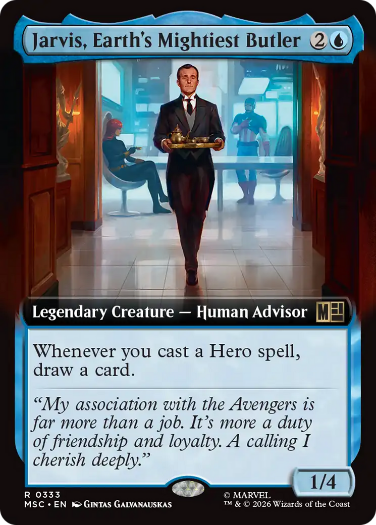 Jarvis, Earth's Mightiest Butler (Extended Art) [Marvel Super Heroes Commander] | Jack's On Queen