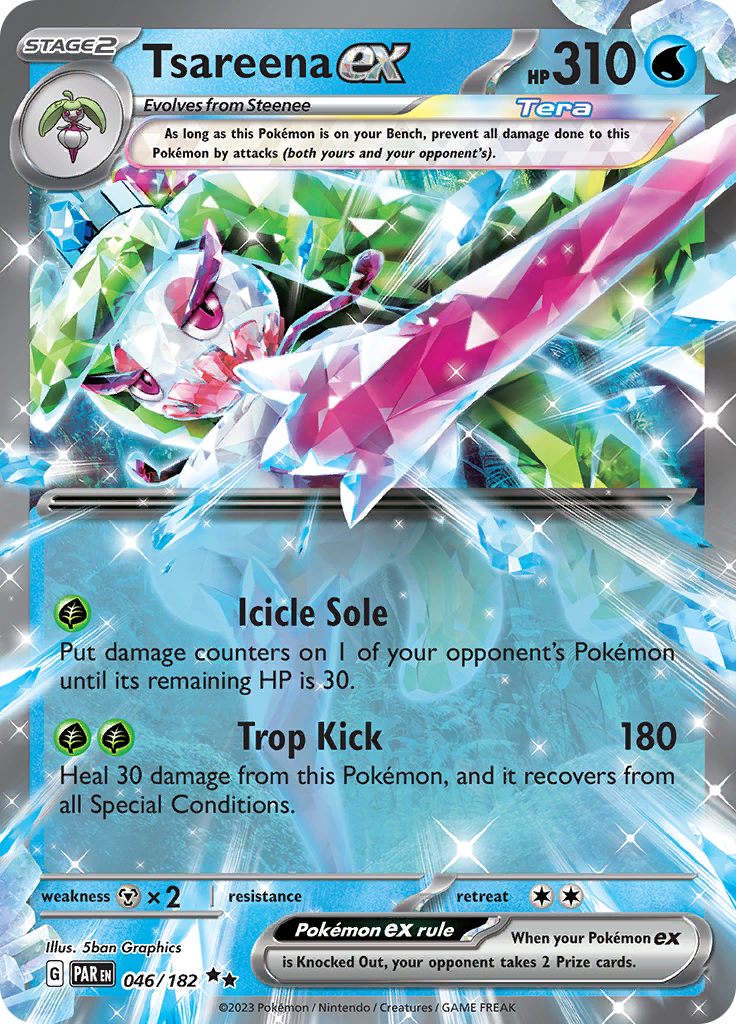 Tsareena ex (046/182) [Scarlet & Violet: Paradox Rift] | Jack's On Queen