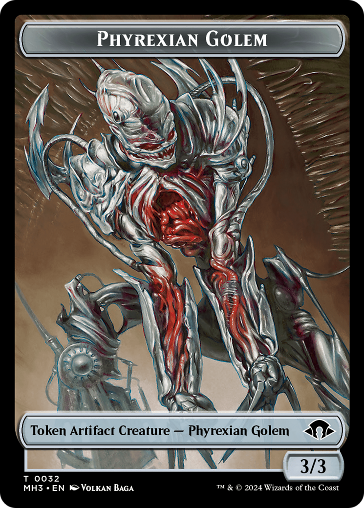 Phyrexian Golem Token [Modern Horizons 3 Tokens] | Jack's On Queen