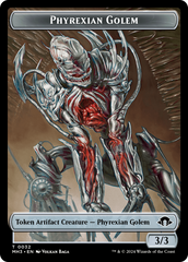 Phyrexian Golem // Energy Reserve Double-Sided Token [Modern Horizons 3 Tokens] | Jack's On Queen