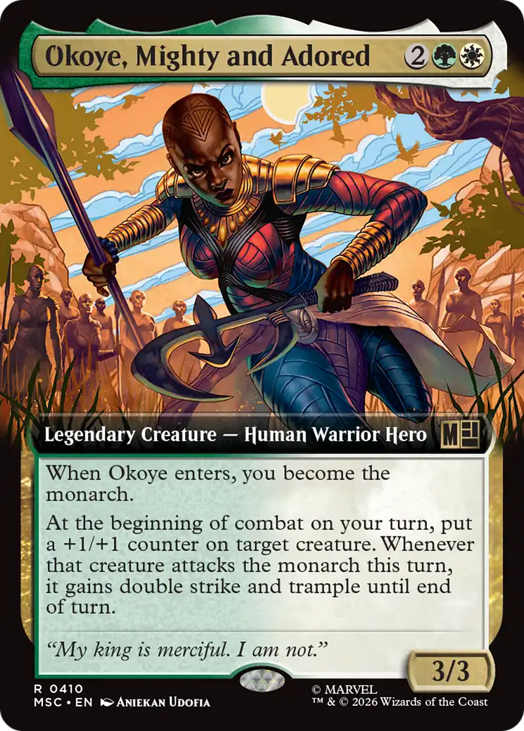 Okoye, Mighty and Adored (Extended Art) [Marvel Super Heroes Commander] | Jack's On Queen