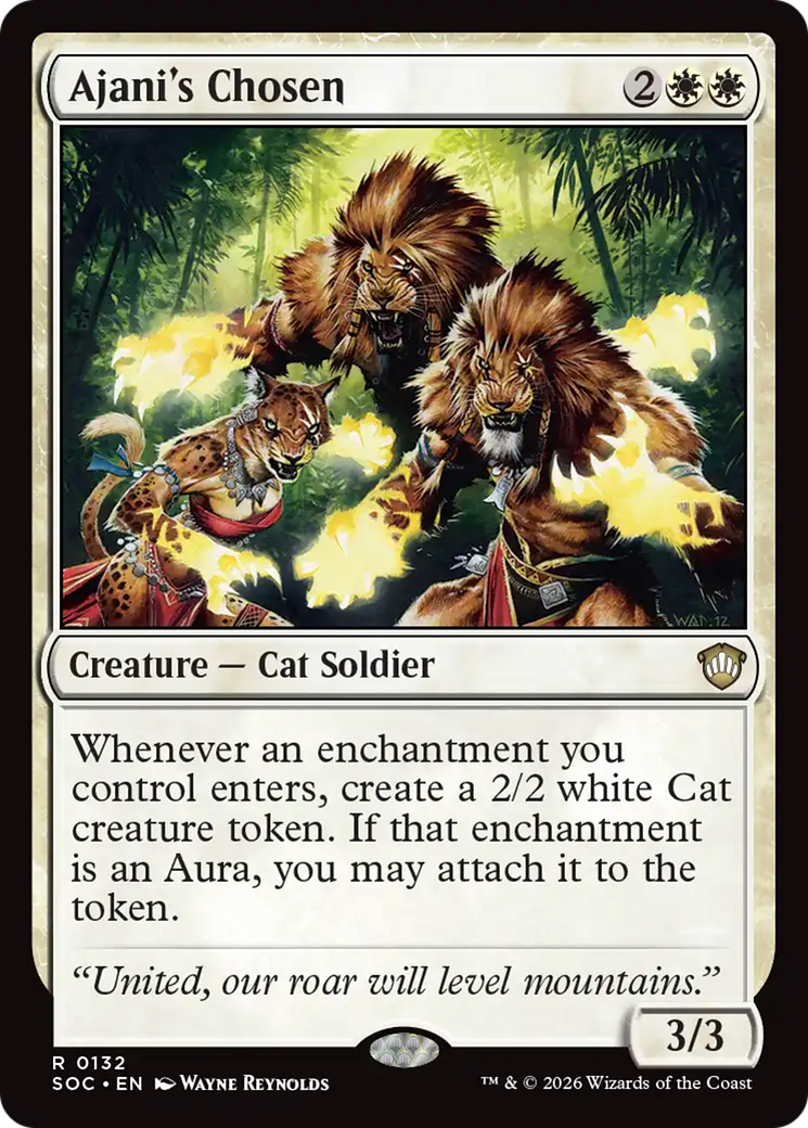 Ajani's Chosen [Secrets of Strixhaven Commander] | Jack's On Queen