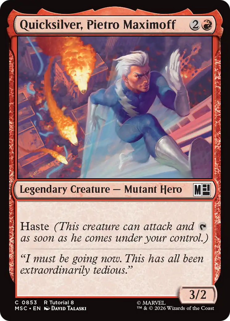 Quicksilver, Pietro Maximoff (0853) [Marvel Super Heroes Commander] | Jack's On Queen