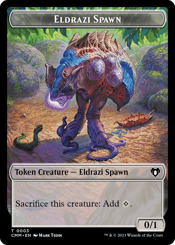 Eldrazi Spawn // Satyr Double-Sided Token [Commander Masters Tokens] | Jack's On Queen