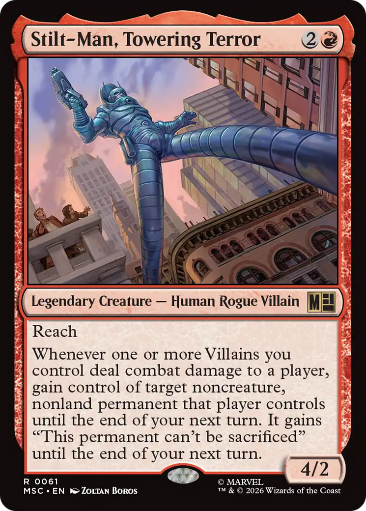 Stilt-Man, Towering Terror (Surge Foil) [Marvel Super Heroes Commander] | Jack's On Queen