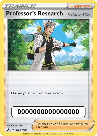 Professor's Research (SWSH178) (Pokemon Go Code) [Sword & Shield: Black Star Promos] | Jack's On Queen