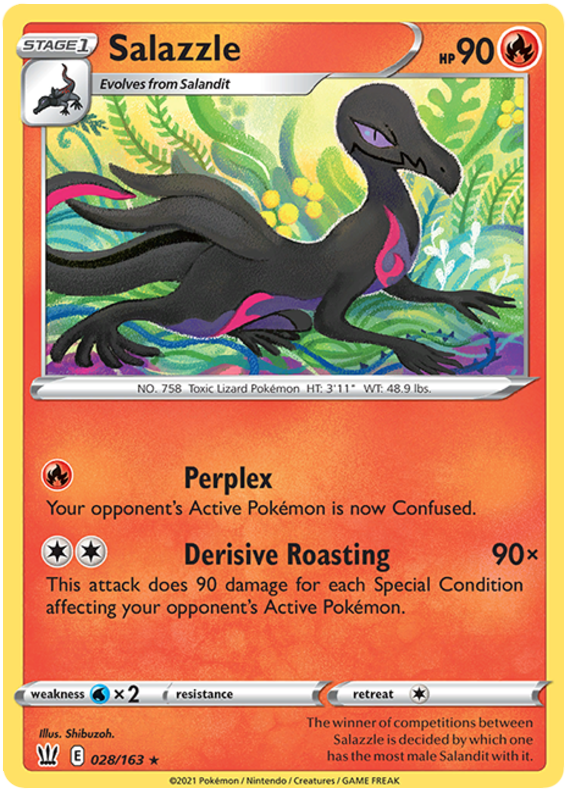 Salazzle (028/163) [Sword & Shield: Battle Styles] | Jack's On Queen