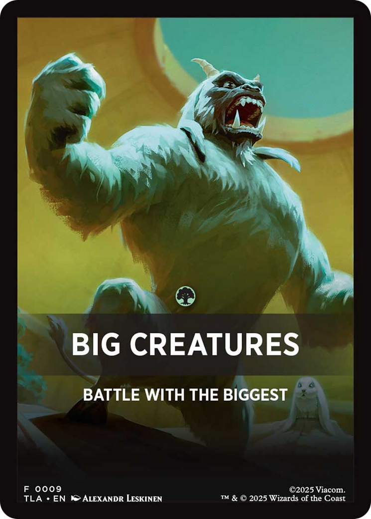 Big Creatures Theme Card [Avatar: The Last Airbender Tokens] | Jack's On Queen