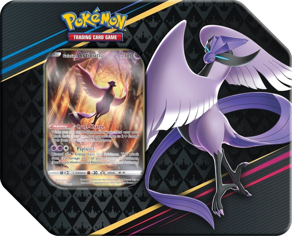 Sword & Shield: Crown Zenith - Tin (Galarian Articuno) | Jack's On Queen
