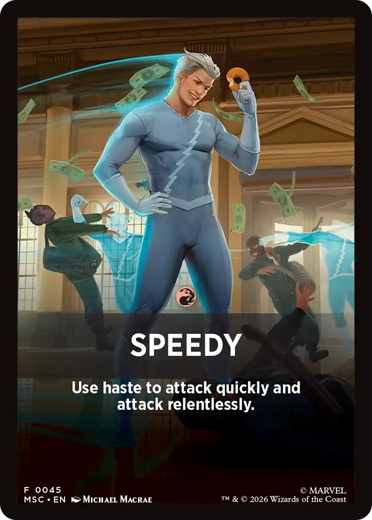 Speedy Theme Card [Marvel Super Heroes Commander] | Jack's On Queen