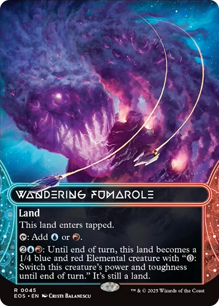 Wandering Fumarole (0045) (Borderless) [Edge of Eternities: Stellar Sights] | Jack's On Queen