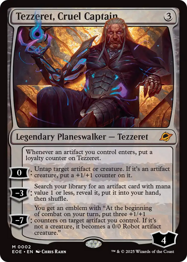 Tezzeret, Cruel Captain [Edge of Eternities] | Jack's On Queen