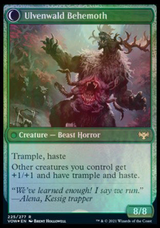 Ulvenwald Oddity // Ulvenwald Behemoth [Innistrad: Crimson Vow Prerelease Promos] | Jack's On Queen
