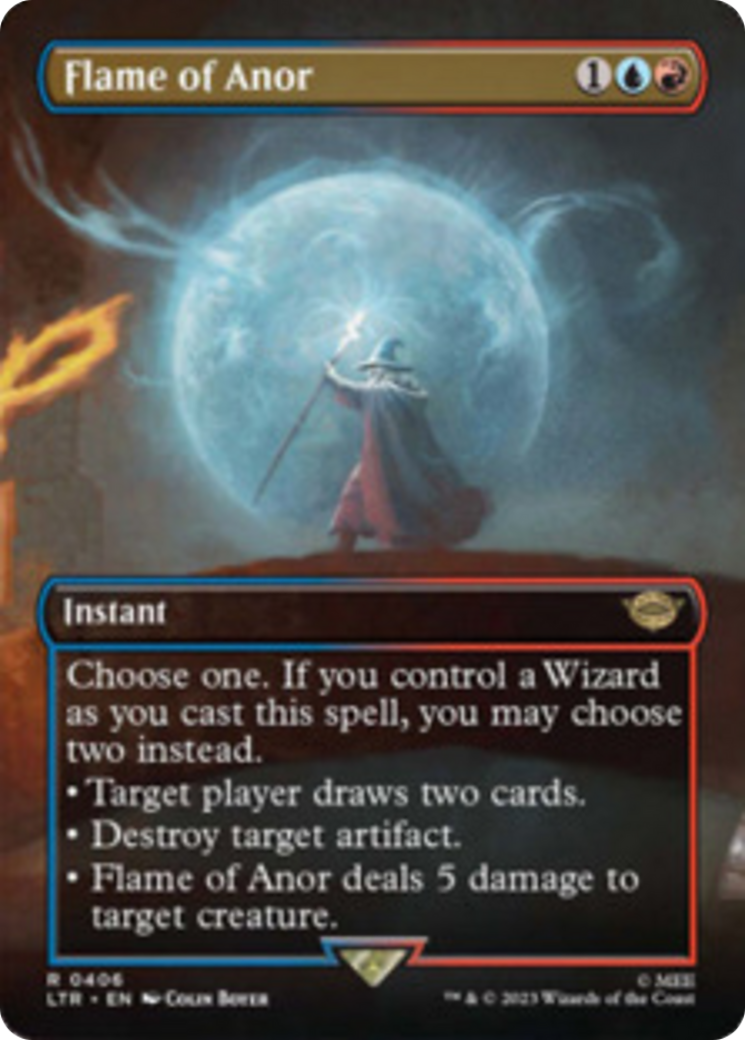 Flame of Anor (Borderless Alternate Art) [The Lord of the Rings: Tales of Middle-Earth] | Jack's On Queen