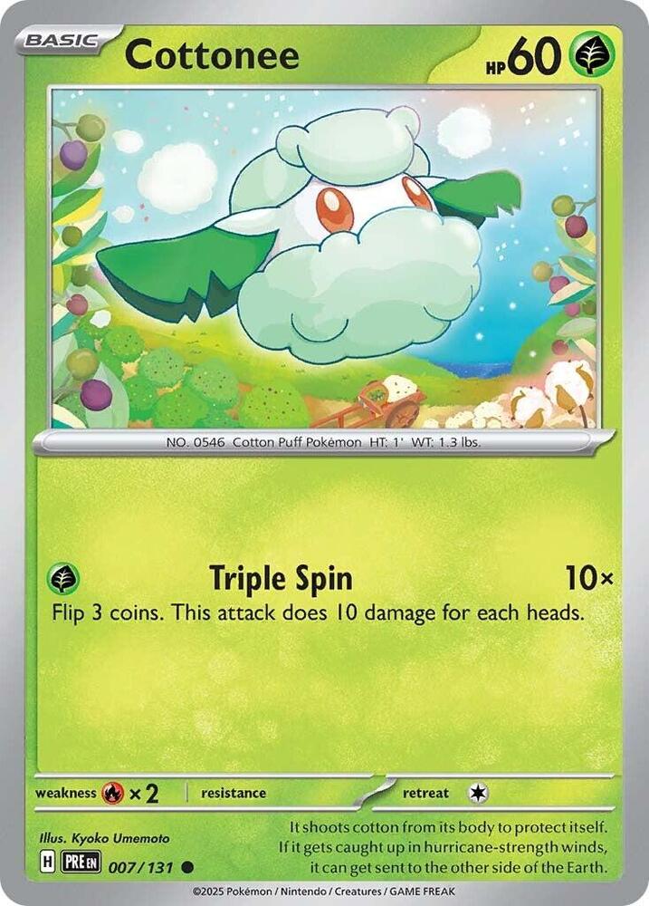 Cottonee (007/131) [Scarlet & Violet: Prismatic Evolutions] | Jack's On Queen