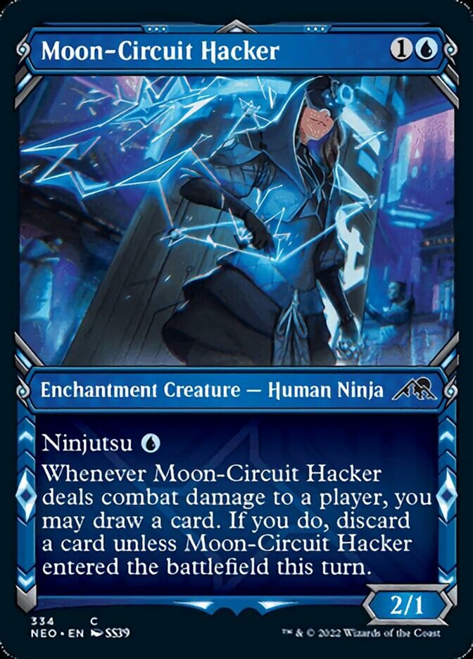 Moon-Circuit Hacker (Showcase Ninja) [Kamigawa: Neon Dynasty] | Jack's On Queen