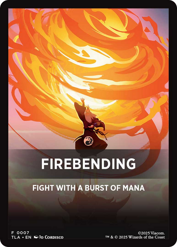 Firebending Theme Card [Avatar: The Last Airbender Tokens] | Jack's On Queen