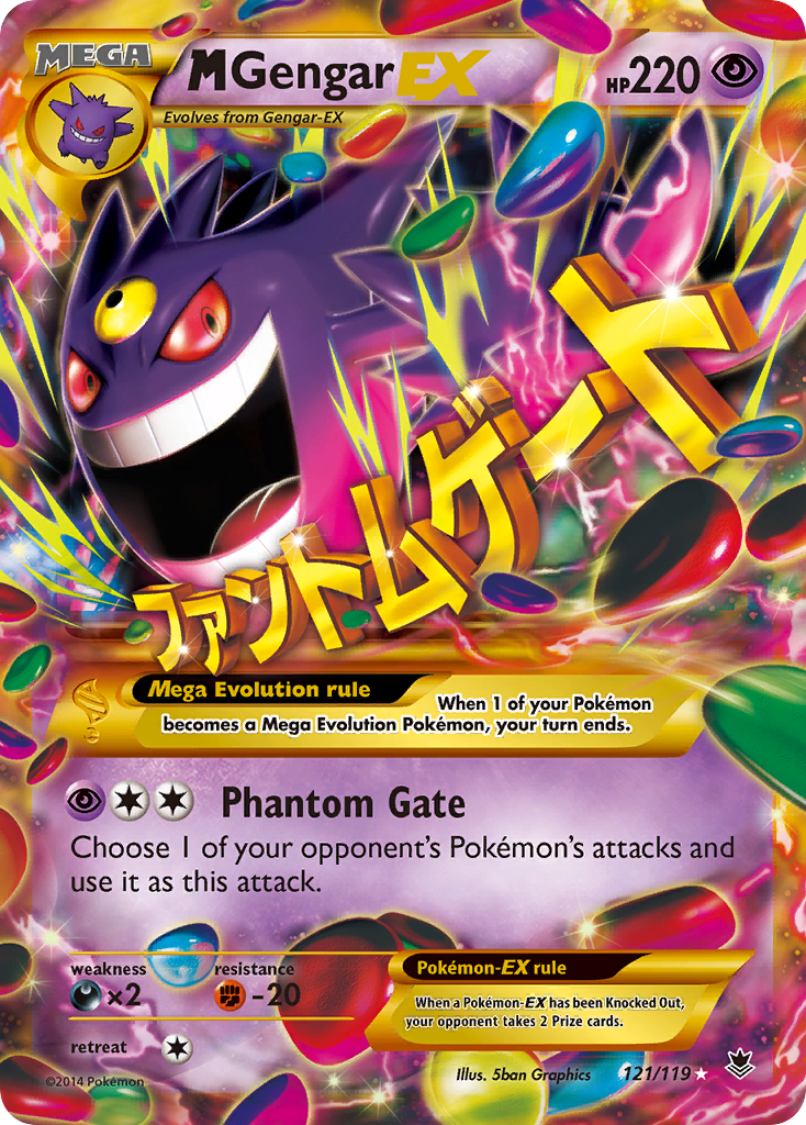 M Gengar EX (121/119) [XY: Phantom Forces] | Jack's On Queen