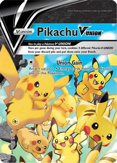 Pikachu V-UNION (SWSH139) (Celebrations) [Sword & Shield: Black Star Promos] | Jack's On Queen