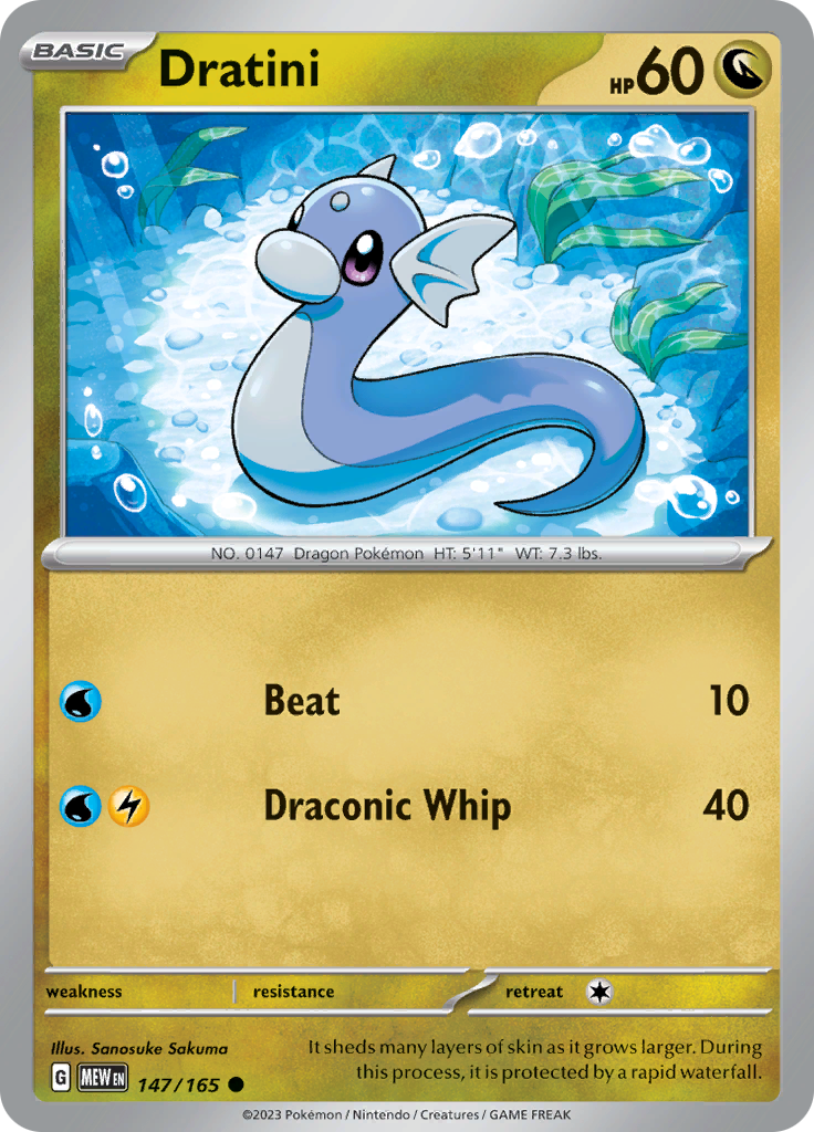 Dratini (147/165) [Scarlet & Violet: 151] | Jack's On Queen