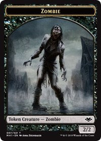 Zombie (007) // Elephant (012) Double-Sided Token [Modern Horizons Tokens] | Jack's On Queen