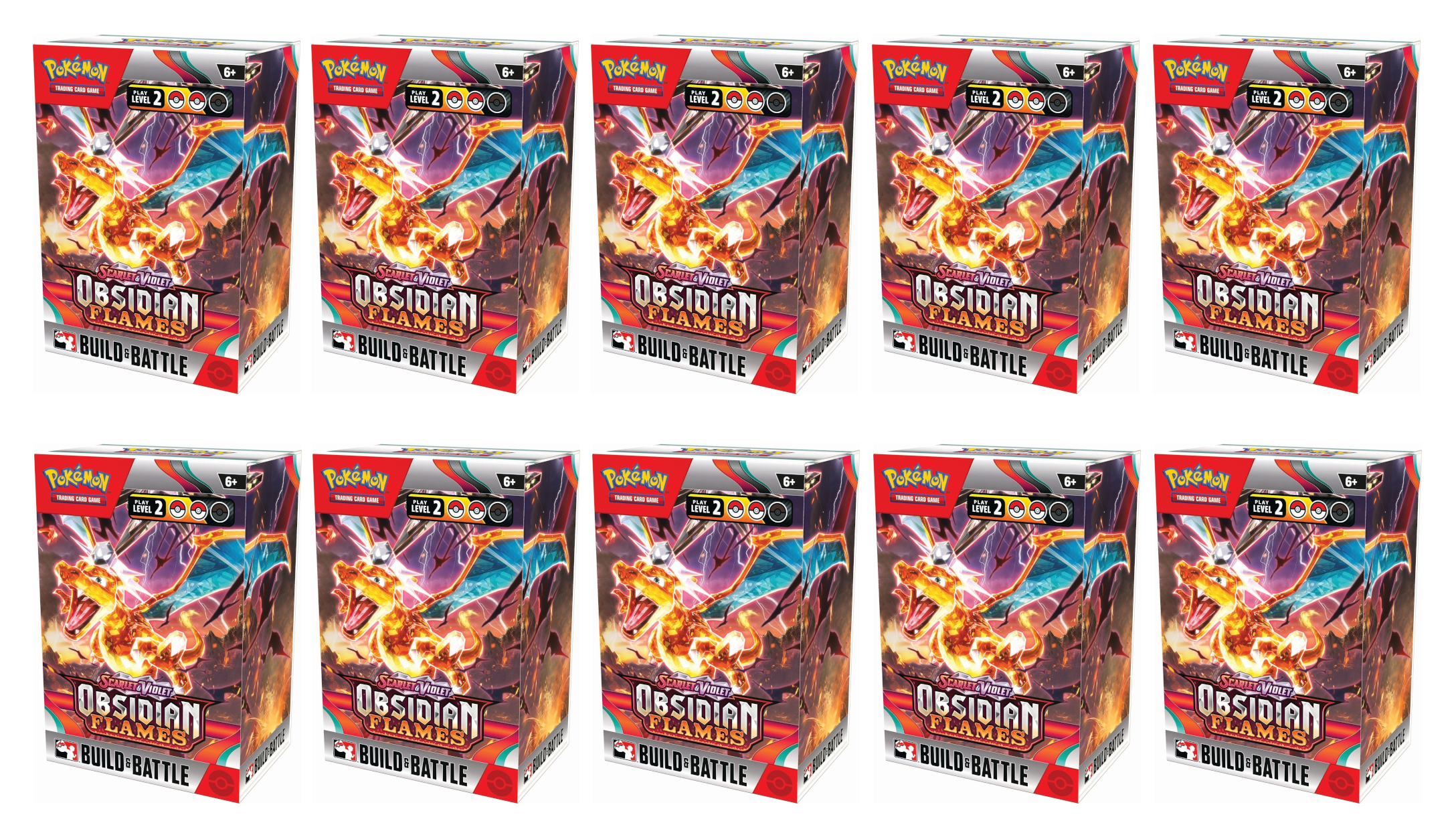 Scarlet & Violet: Obsidian Flames - Build and Battle Box Display | Jack's On Queen