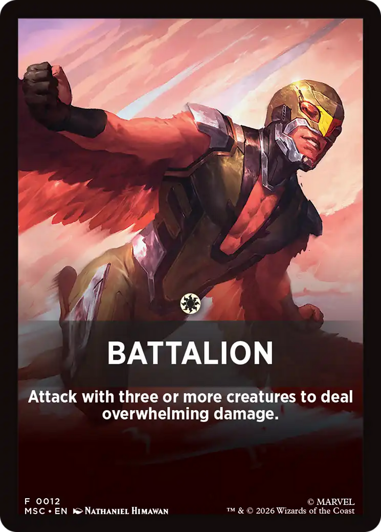 Battalion Theme Card [Marvel Super Heroes Commander] | Jack's On Queen