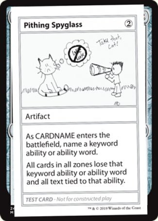Pithing Spyglass (2021 Edition) [Mystery Booster Playtest Cards] | Jack's On Queen